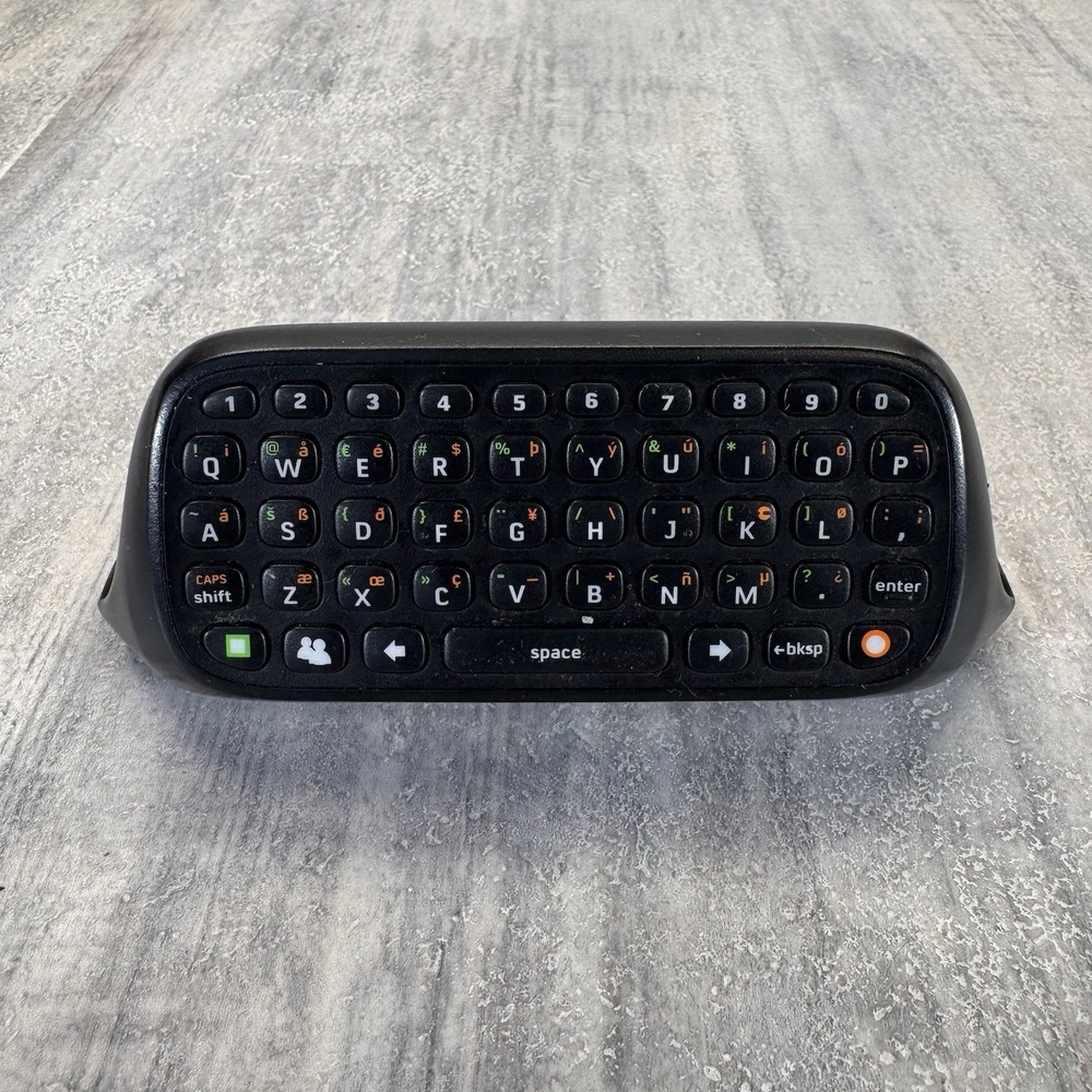 Genuine OEM Microsoft Xbox 360 X360 Chat Pad Keyboard White